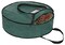 Christmas Wreath Storage Bag 24" - Garland Holiday Container with Tear Resistant Material - Featuring Heavy Duty Handles and Transparent Card Slot - (Green)
